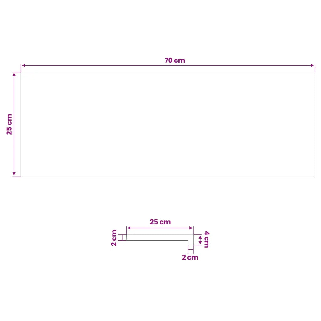 Tappeti per scale 16 pz 70 x 25 x 2 cm Marrone 3446436