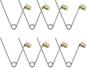 Clip per Asta di Campeggio 8 pezzi - Clip di Distanza in Acciaio Inossidabile - Clip per Remo - Per Campeggio/Kayak - 8mm - Leggero e Duraturo - Clip per Remo