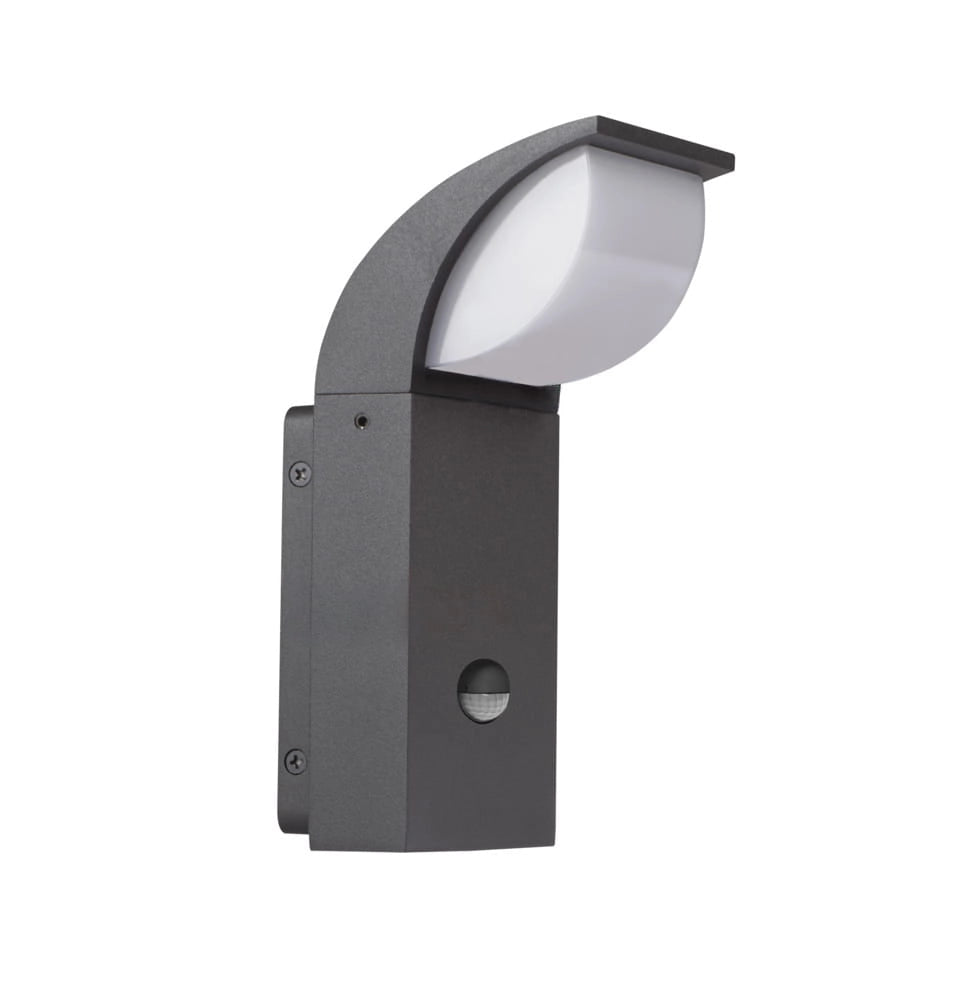 Kanlux ABETE applique esterna LED 7W sensore IP44 grafite