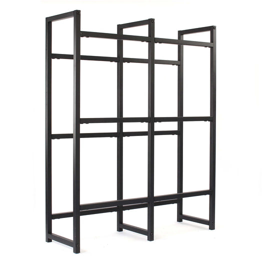 Toboli Scaffale in acciaio a ripiani per 6 casse di bevande, porta casse d'acqua 91x31x116cm, 20 kg/piano