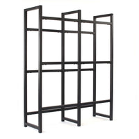 Toboli Scaffale in acciaio a ripiani per 6 casse di bevande, porta casse d'acqua 91x31x116cm, 20 kg/piano