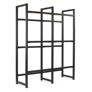 Toboli Scaffale in acciaio a ripiani per 6 casse di bevande, porta casse d'acqua 91x31x116cm, 20 kg/piano