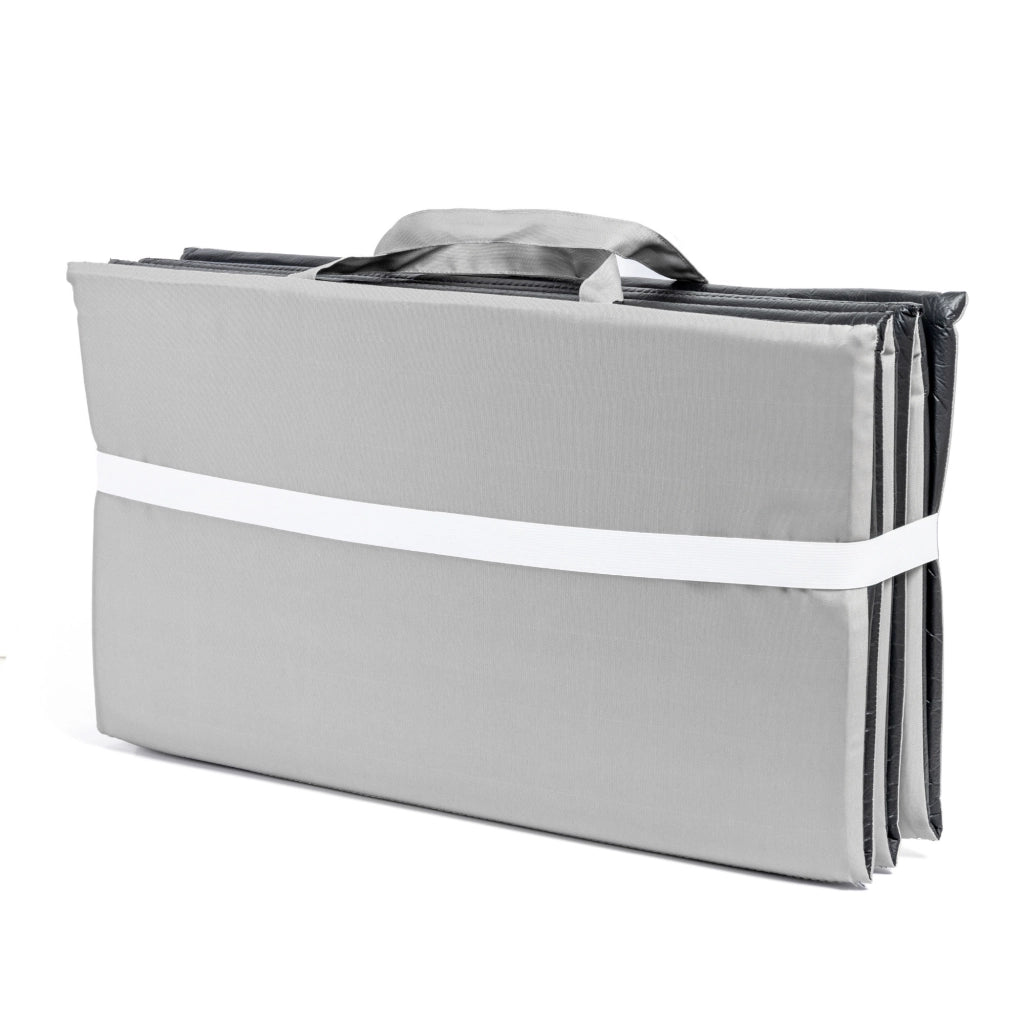 Materassino Lettino Prendisole Mare 58x190 cm Pieghevole Impermeabile con Maniglie – Cuscino Anti Sabbia e Anti Umidità per Spiaggia e Piscina Grigio