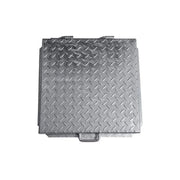 Couvre-plaque en acier galvanis  60 x 60 cm couvercle pour cuve