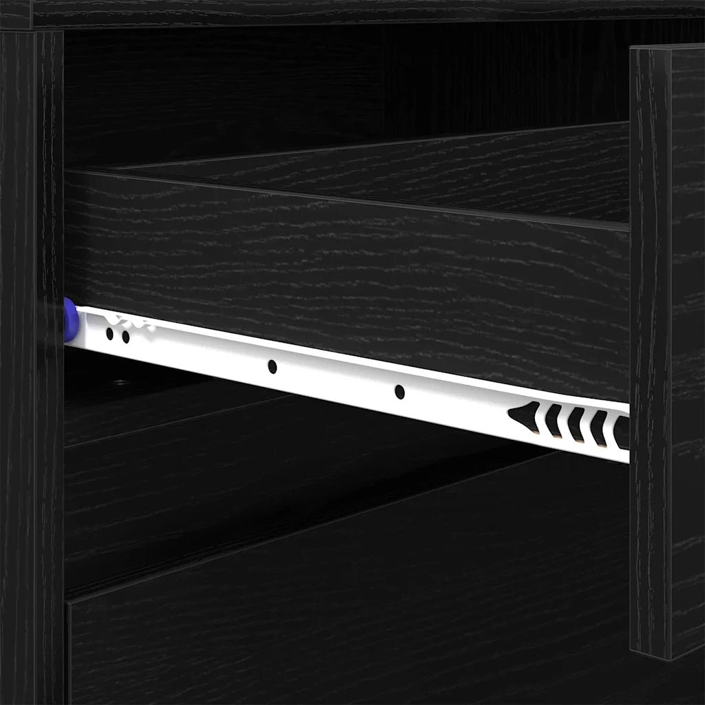 vidaXL Mobile TV con cassetto Nero 182 x 34 x 50 cm Legno multistrato