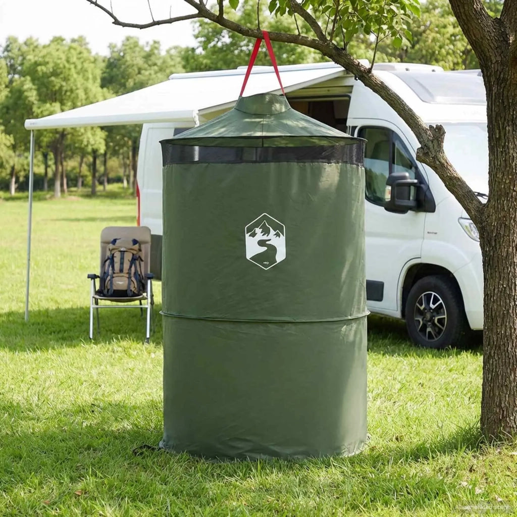 Tenda per toilet pop-up con corda sospesa Verde 97 x 126 cm 42017436