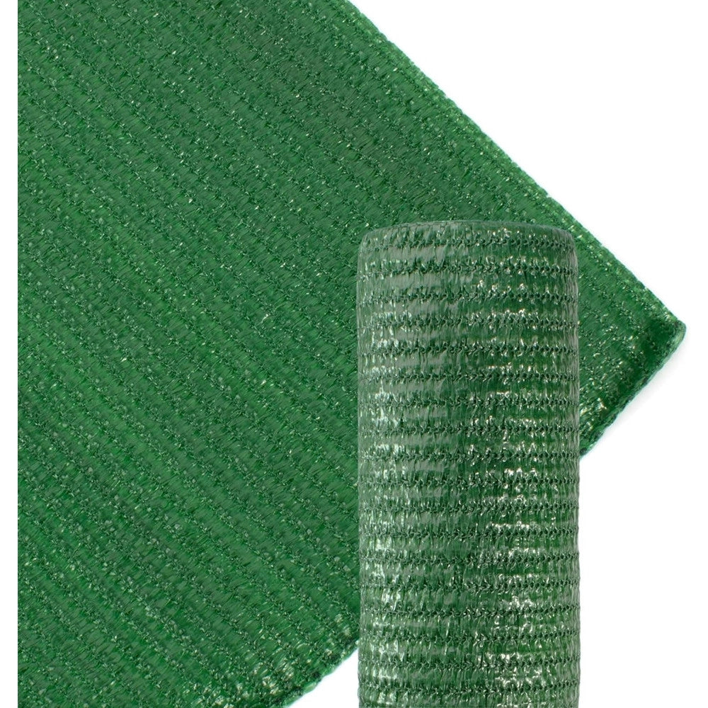 Trade Shop - Rotolo Rete Ombreggiante Verde Fitta 1.5x10 Mt Protezione Giardini Terrazze 017066 -