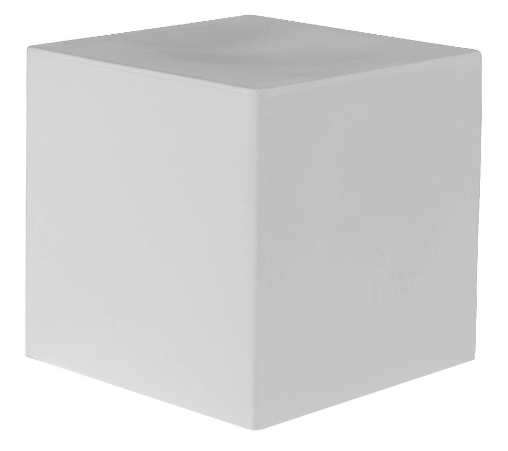 Pouf da Giardino 50x50 cm in Resina Arkema Iris Pouf Bianco