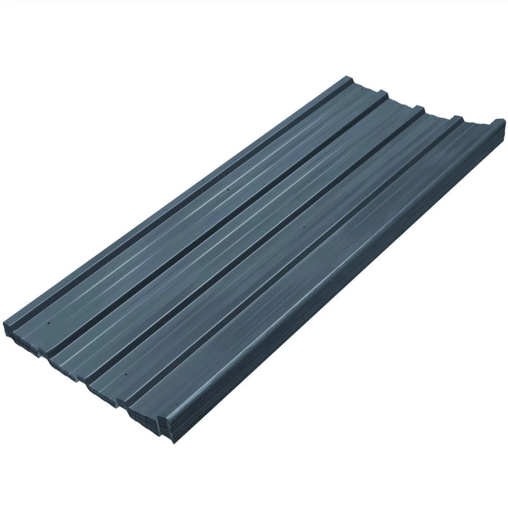 Set di 12 fogli trapezoidali, antracite