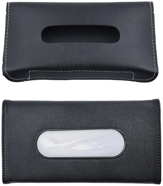 Tissuebox a doppio contenitore, Tissuebox con ombrello per auto, Tissuebox appeso, Tissuebox in pelle PU, Accessori per auto