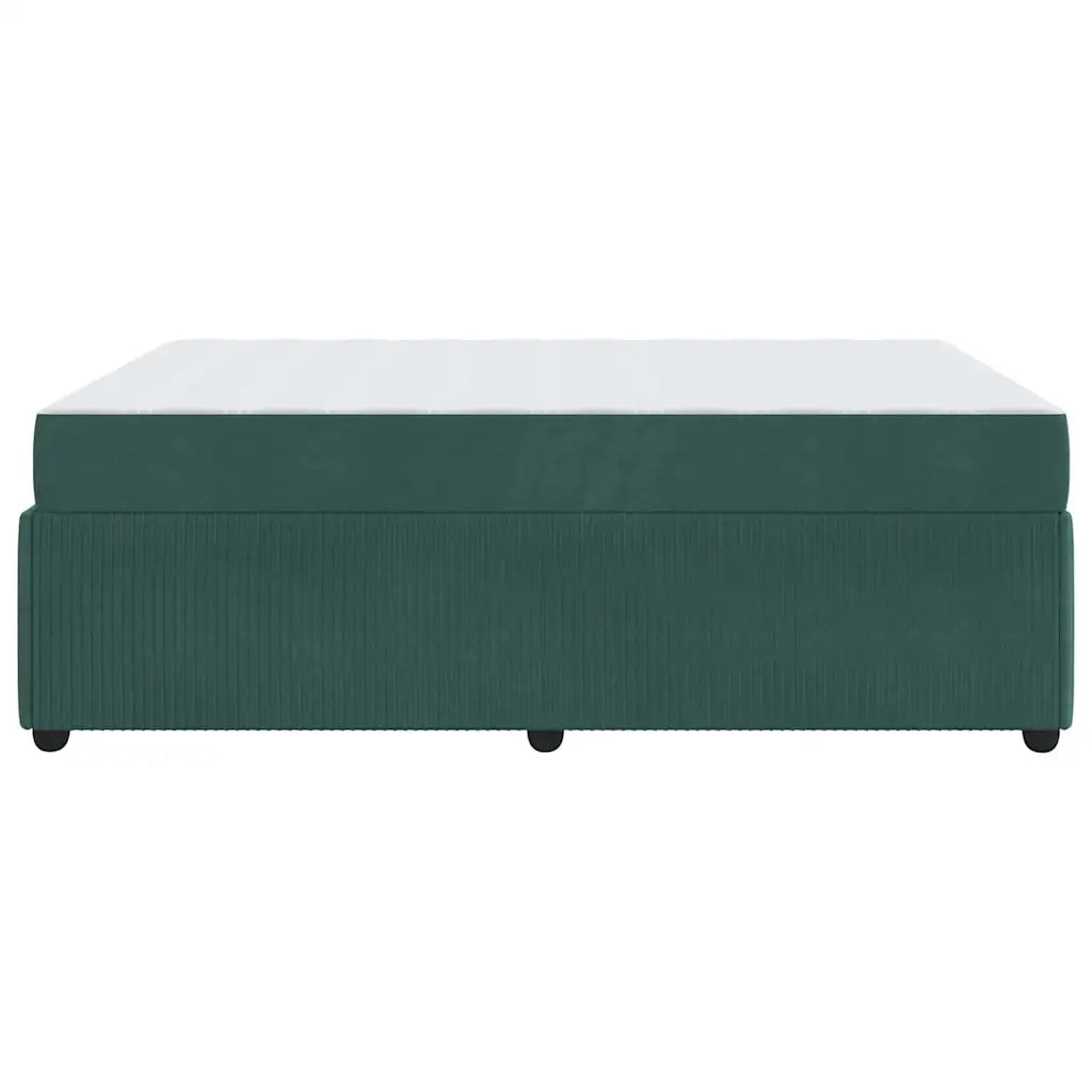 Struttura del letto Verde Scuro 160 x 200 cm Tessuto 3398415