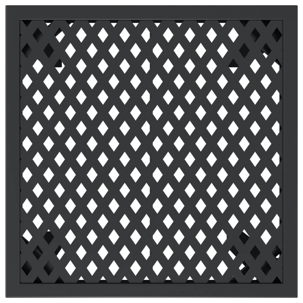 Tavolo da Giardino Antracite 50x50x72 cm Acciaio 362742