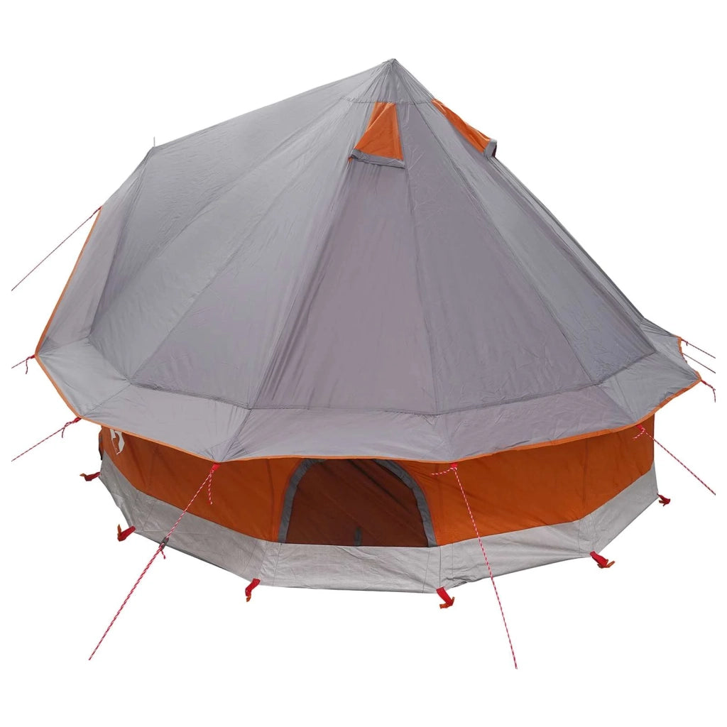 Tenda Tipi Grigio e arancione 250 x 250 cm Poliestere e Acciaio 42028721