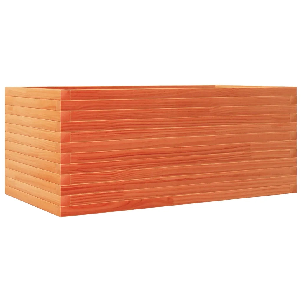 Fioriera Giardino Marrone Cera 110x60x46 cm Legno Massello Pino 3282461