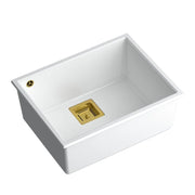 Lavello In Granito David 50 White Tappo acciaio