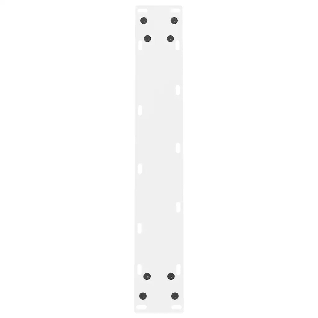 Gambe per tavolo da pranzo bianche 2 pz 60x(72-73) cm in acciaio