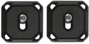 Piastra di fissaggio rapido - 2 pezzi - Anti-deflessione - Compatta - Leggera - Attacco sicuro - Installazione rapida - Piastra di rilascio rapido per fotocamera
