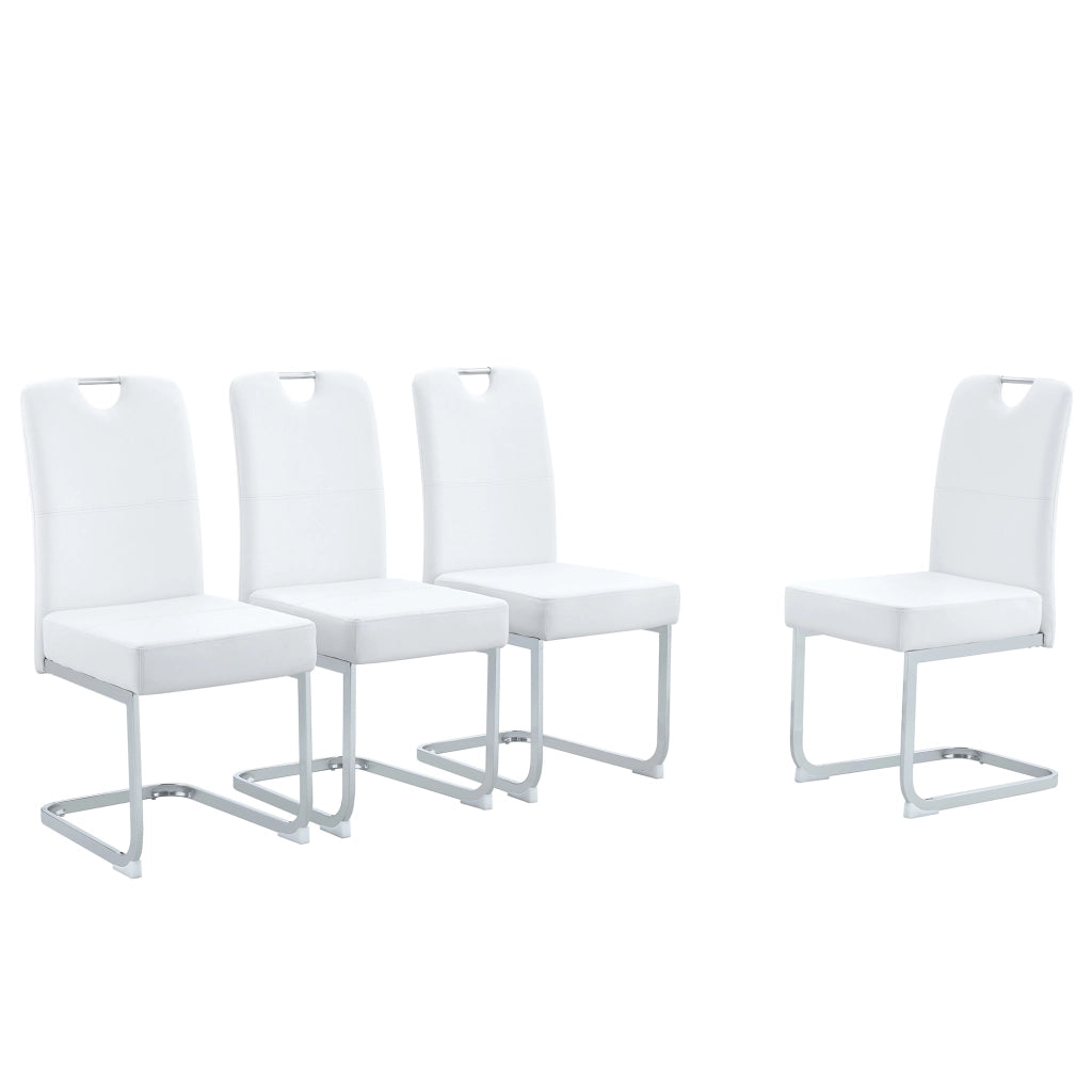 Sedie da Pranzo Imbottite Set 2 Pezzi ¨C MINIMAL ¨C Bianche Design Moderno