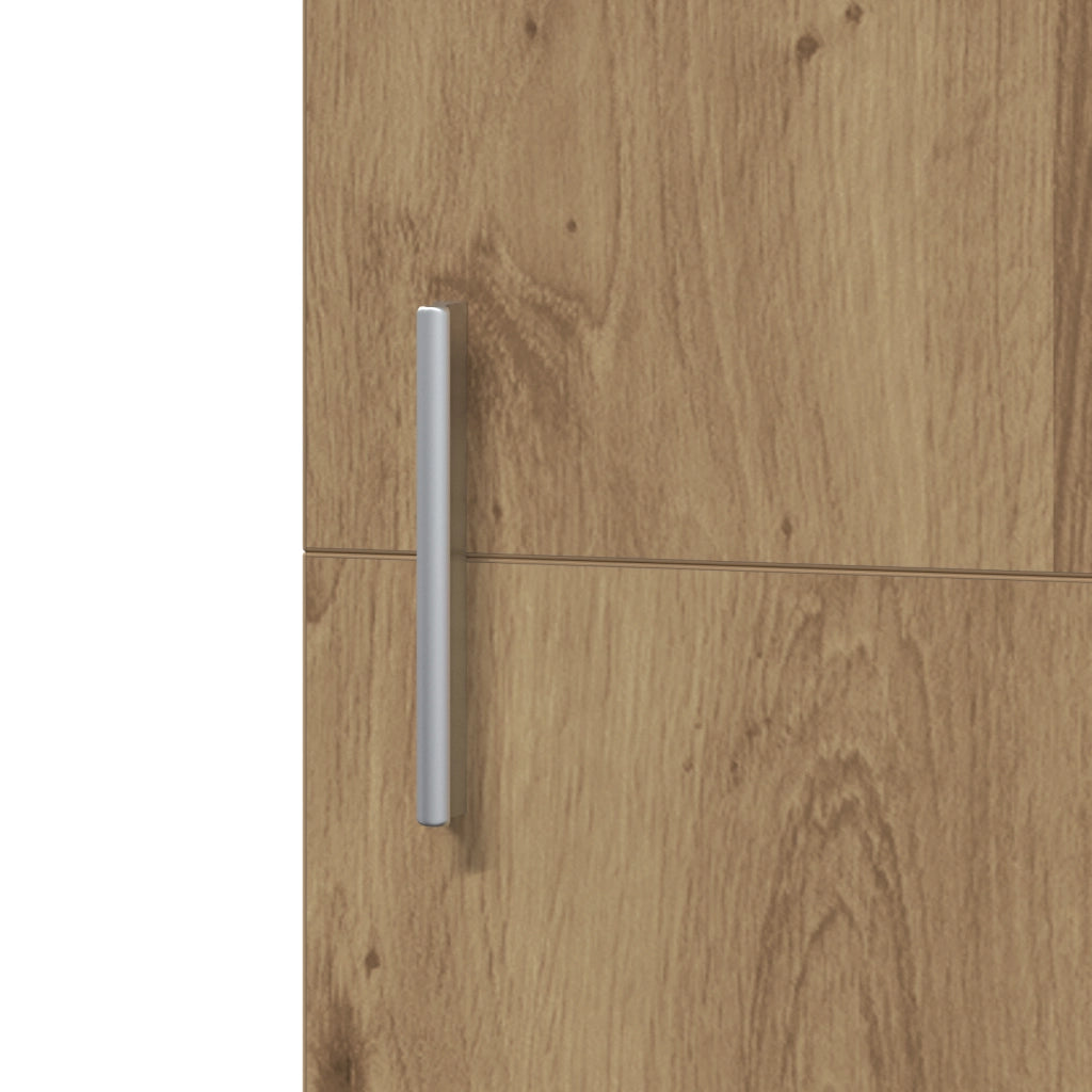 Highboard in rovere artigianale 50x42.5x185 cm in legno ingegnerizzato