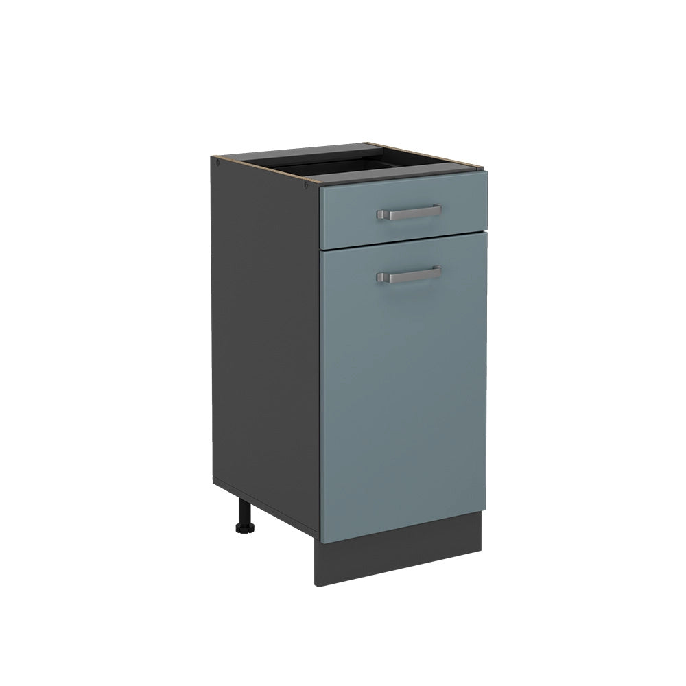 Vicco Mobiletto base per cucina Grigio-blu 40 cm senza piano di lavoro
