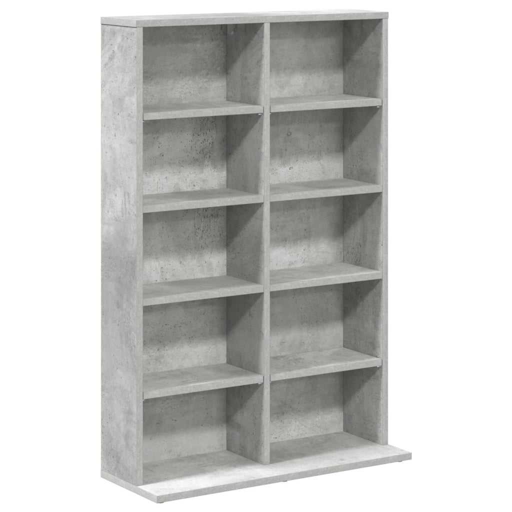 Mobile per CD Grigio Cemento 65 x 23,5 x 97,5 cm 8012680
