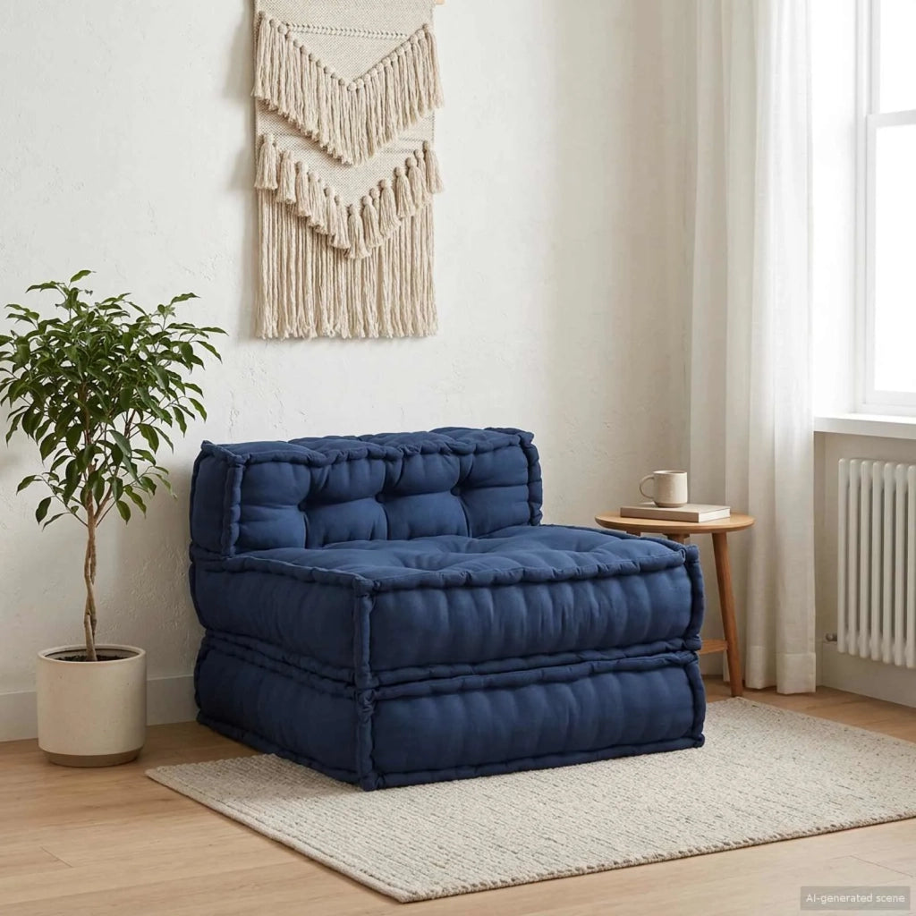 Unit¨¤ di Divano Modulare Indaco 70 x 70 x 56 cm Tessuto CFW8145261
