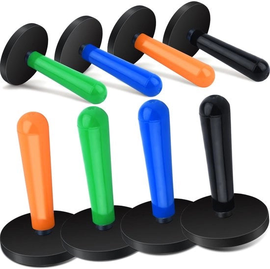 Magnetizzatore da Parete - Set da 8 - Magnetizzatori per Auto - 4 Colori - Ideali per Diverse Applicazioni - Perfetti per Casa e Viaggi