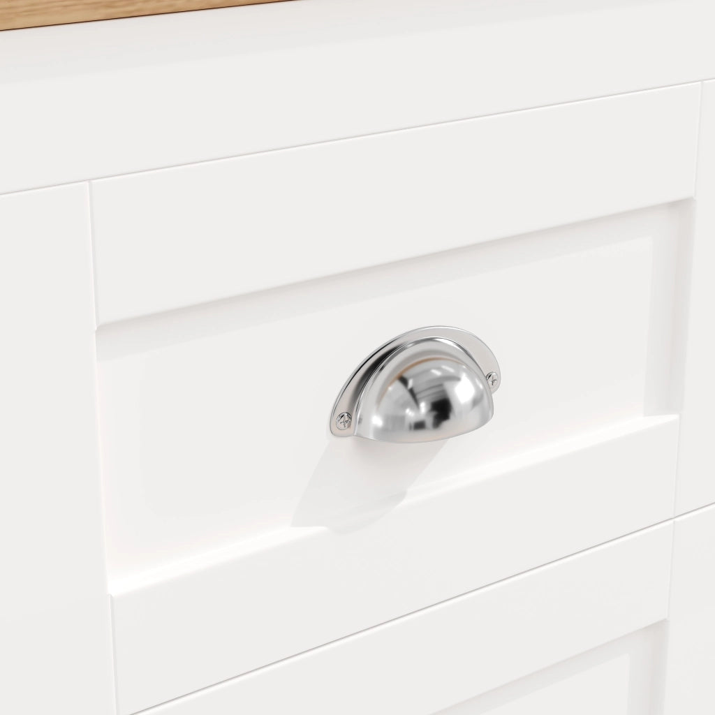 ARMADIO Alto 120x40x179 cm MDF Bianco con LED, 4 ante e 3 cassetti
