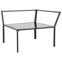 Set Divani da Giardino 5 pz con Cuscini Alluminio Grigio Scuro cod mxl 35778