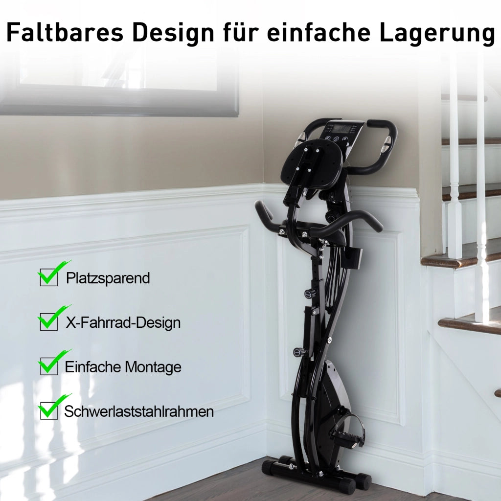Cyclette 2 in 1 ¨C zephmum ¨C LCD Display, Pulsossimetro, Regolabile, Pieghevole