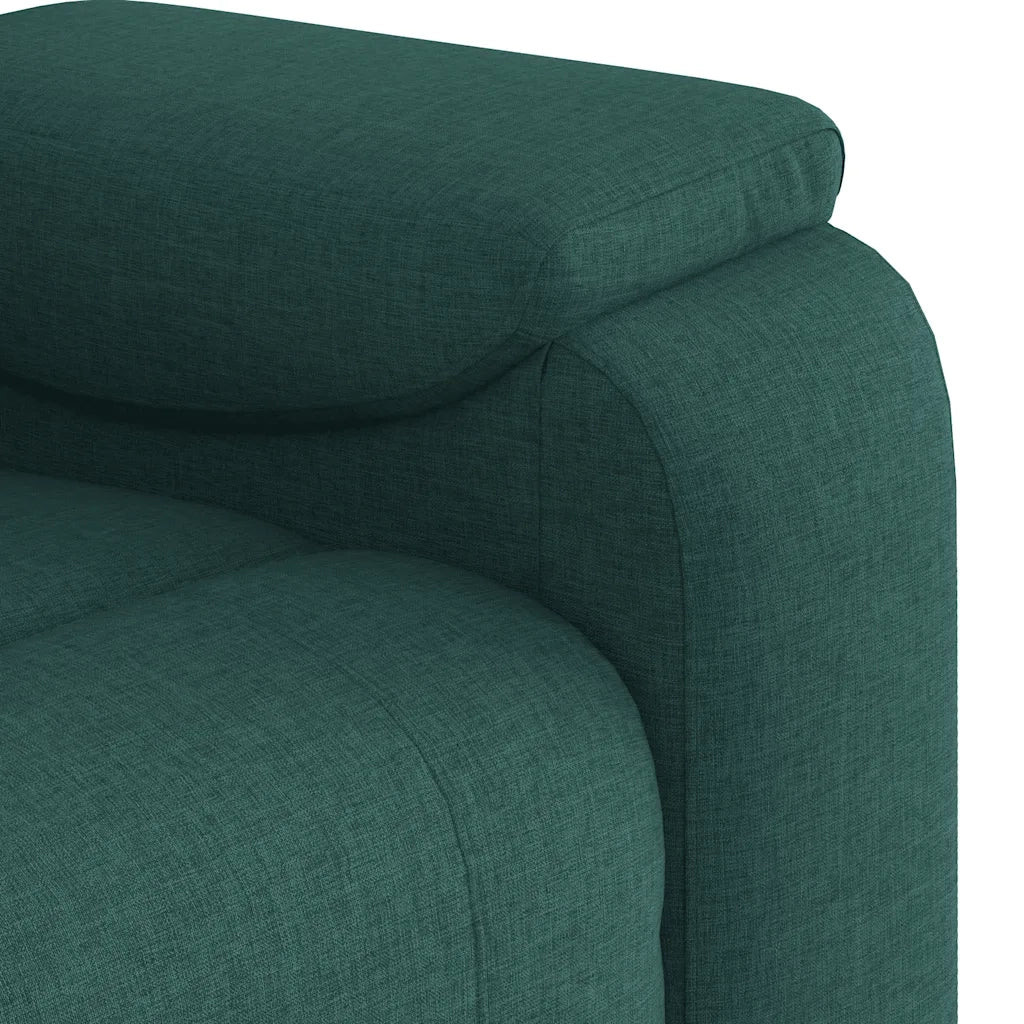 Divano Sedia-Poltrona Reclinabile in Tessuto Verde Scuro 667884