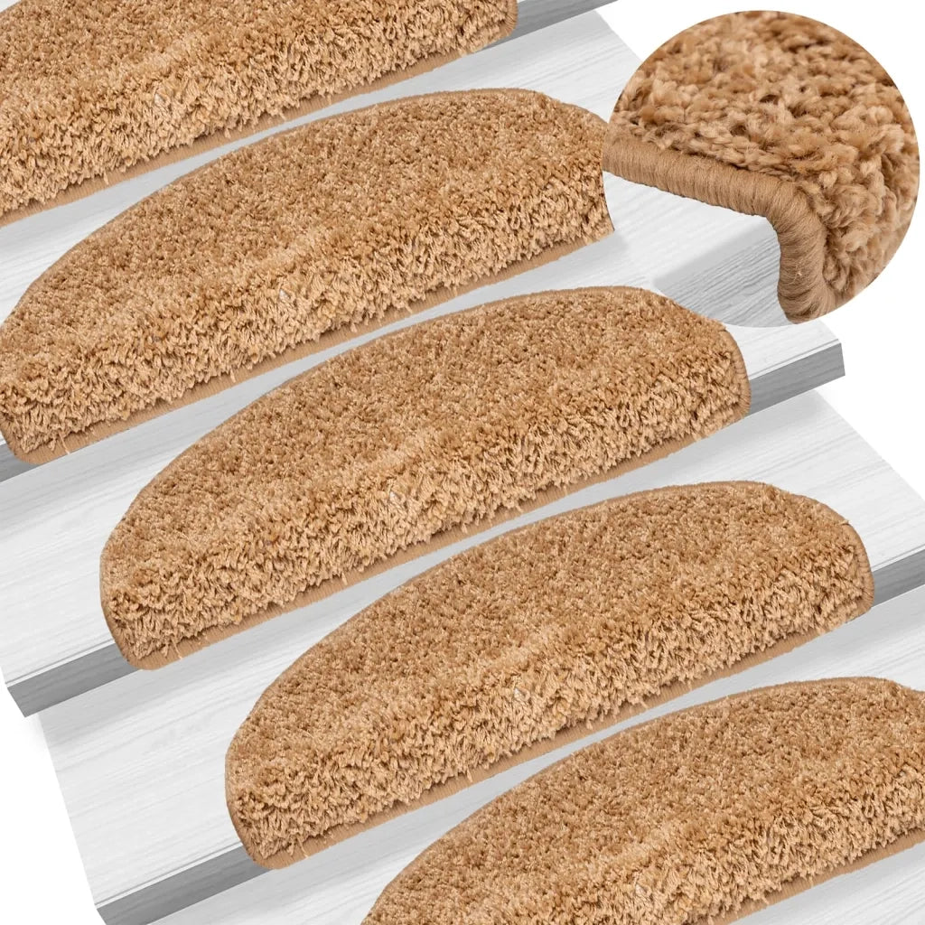 Tappetini per Scale 15 pz Beige 65x25 cm cod mxl 73636