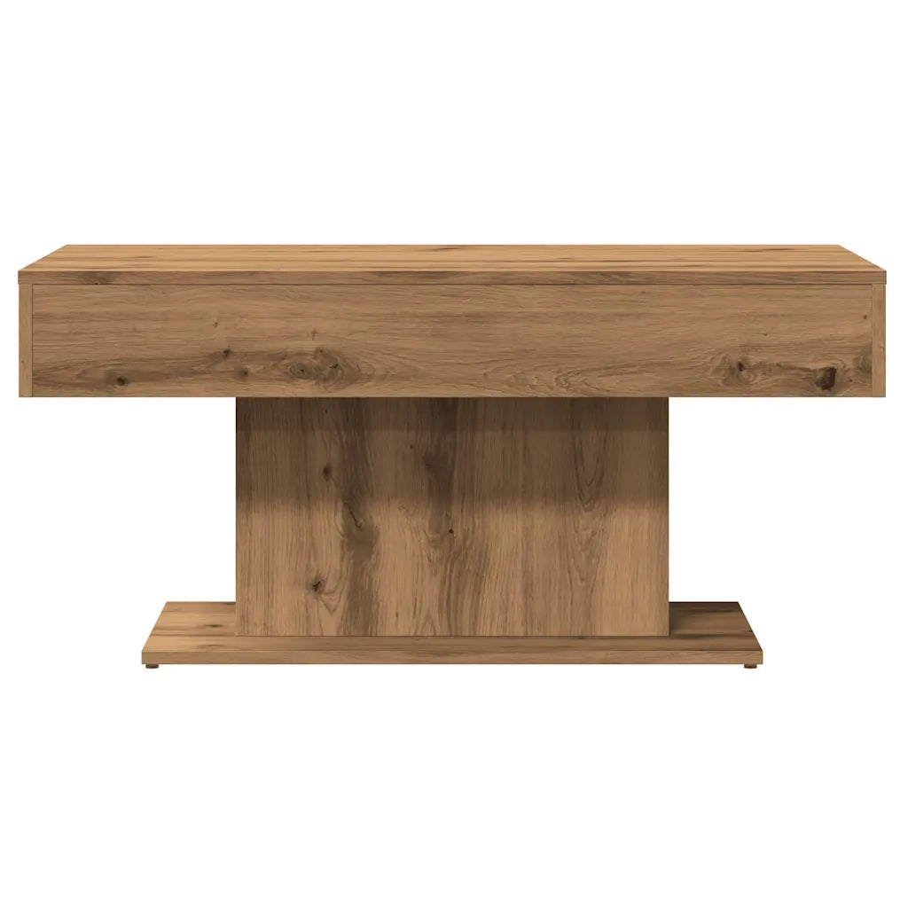 Tavolino da caffè Rovere Artigianale 96x50x45 cm in Legno Multistrato 856547
