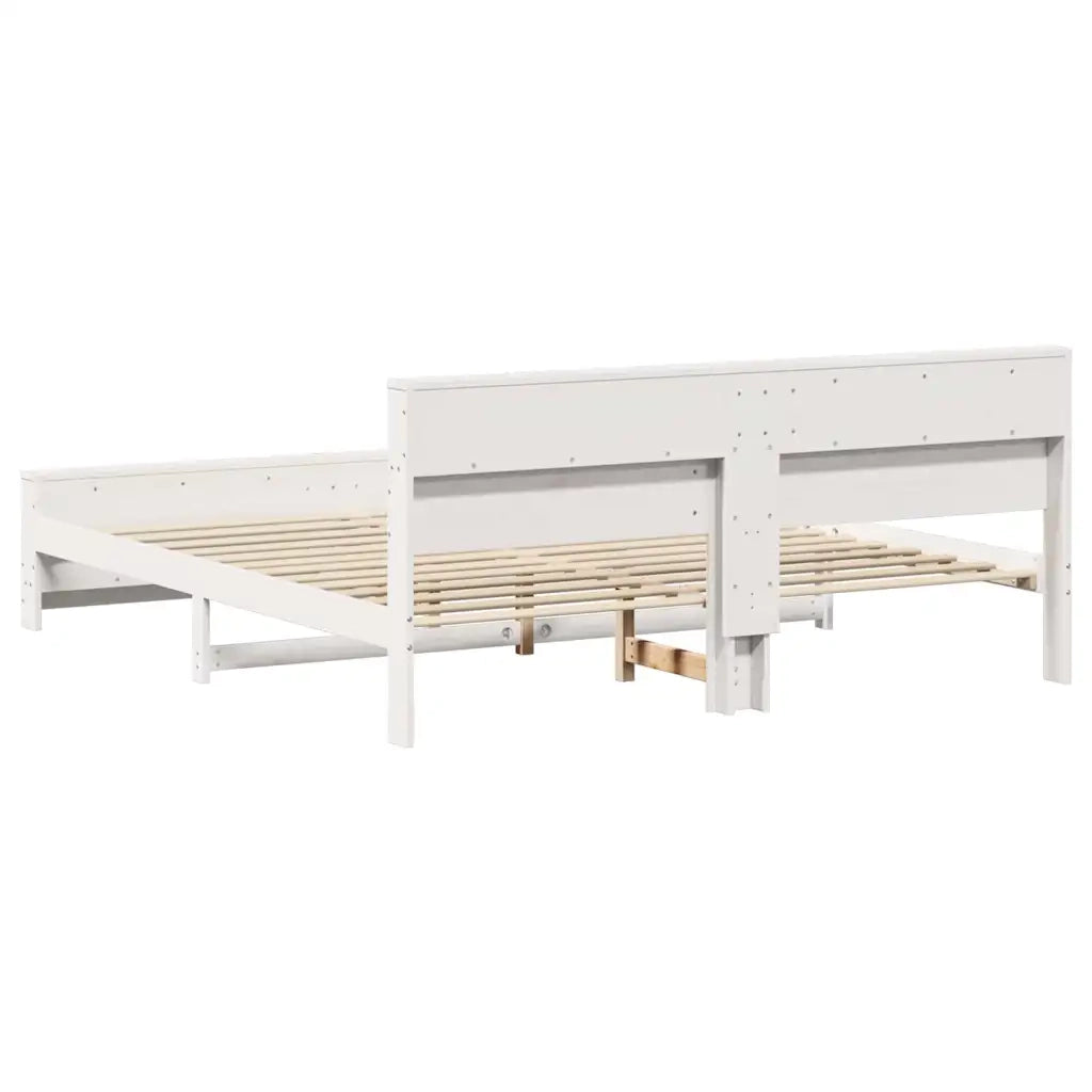 Struttura del letto Bianco 180 x 200 cm Legno di pino massiccio 3394217