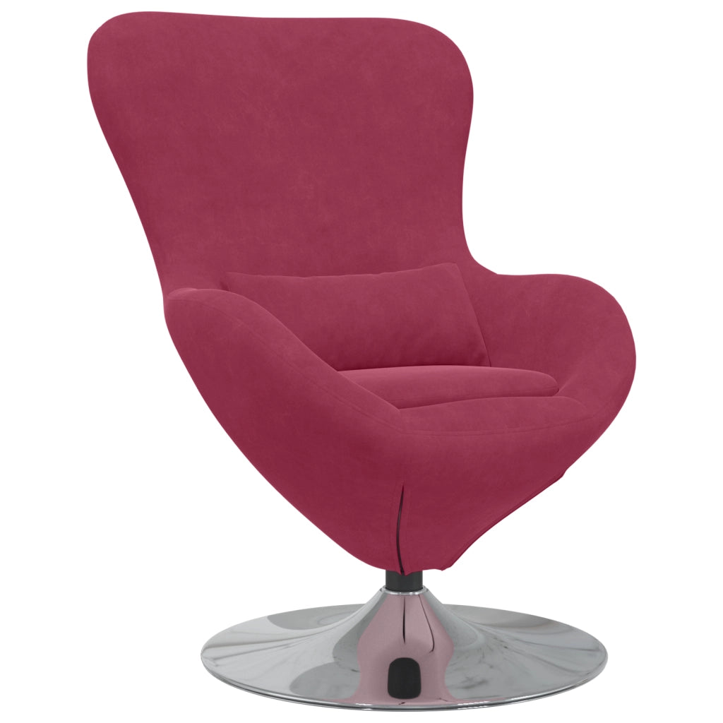 Chaise Egg  Rosso Vino in Velluto