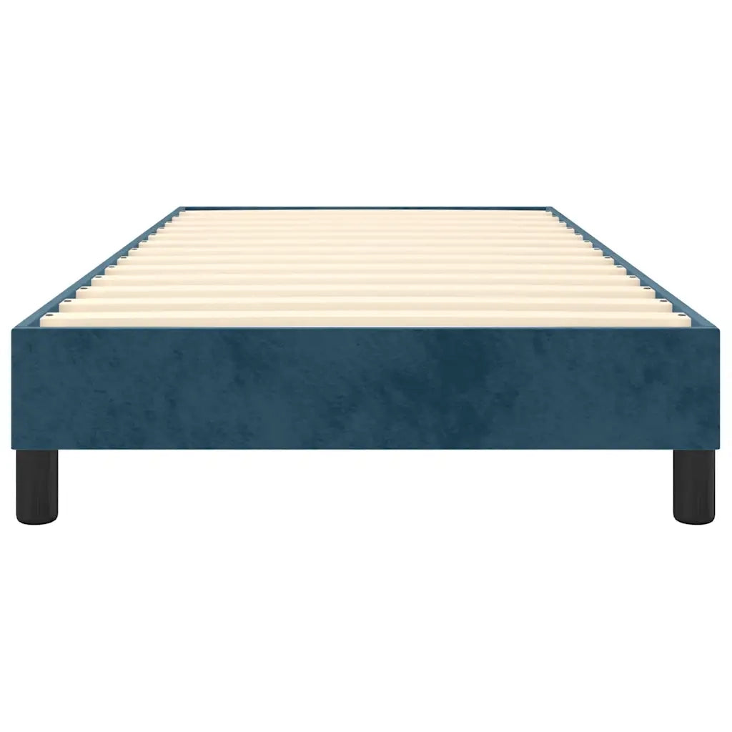 Struttura Letto a Rete a Molle Blu Scuro 80x200 cm in Velluto 3120740