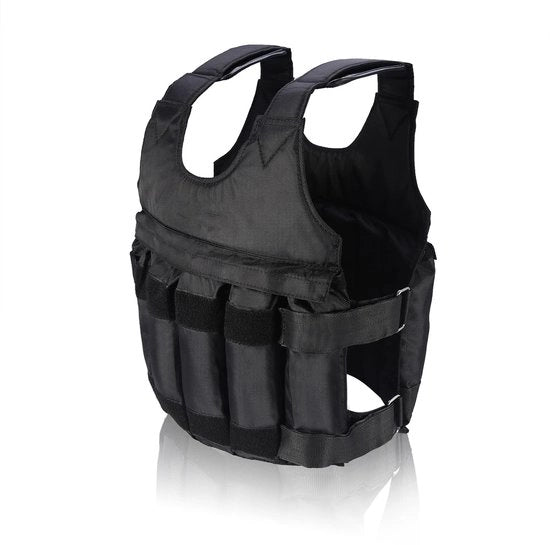 Vestito di carico 50 kg - Carico regolabile - Qualità premium - Assorbimento shock - Resistente agli urti - Cintura a spalla comoda - Vestito di carico