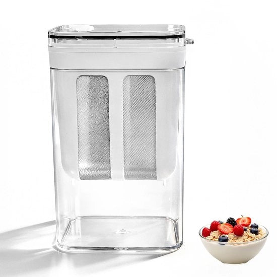 Yoghurt zeef 1100 ml - filtro per yogurt - set di filtrazione alimentare - grande capacità - in acciaio inossidabile - facile da utilizzare