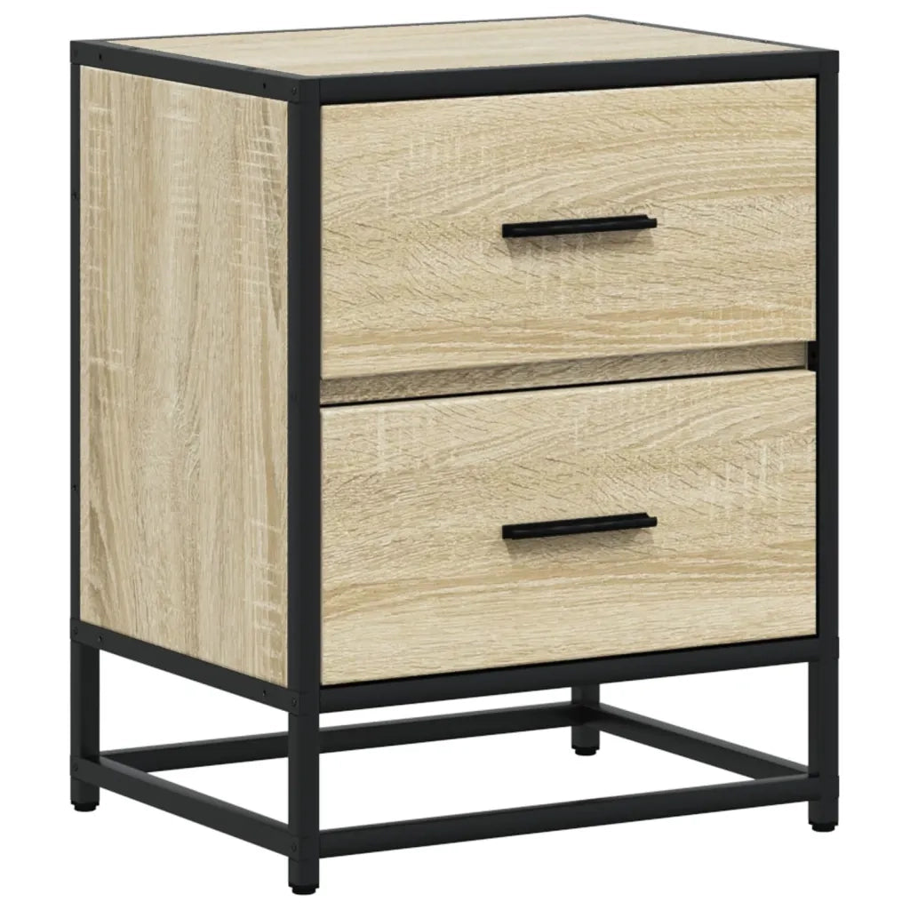 Set di 2 Comodini | Armadio da Notte | Mobiletto da notte Rovere Sonoma 40x31x50 cm in Truciolato