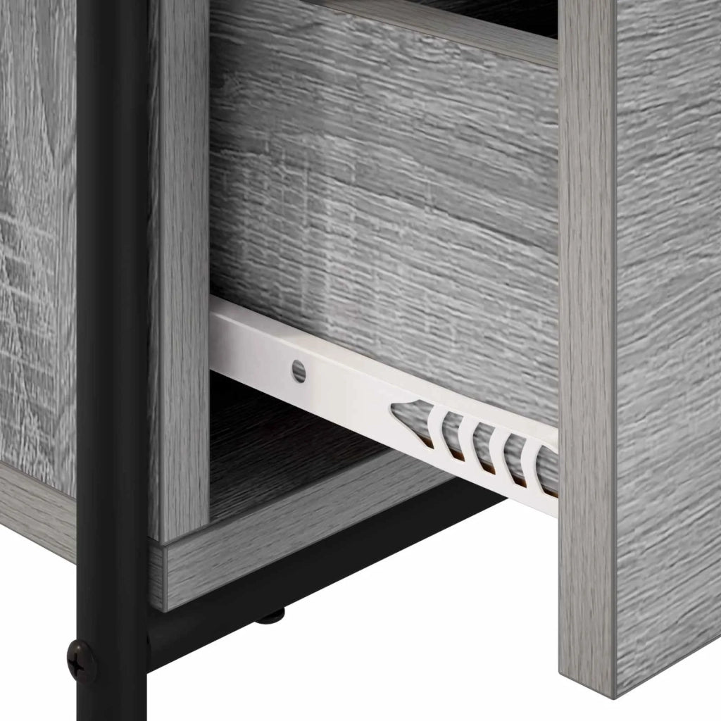 Armadio da Notte Sonoma grigio 40 x 30 x 50 cm 8013488