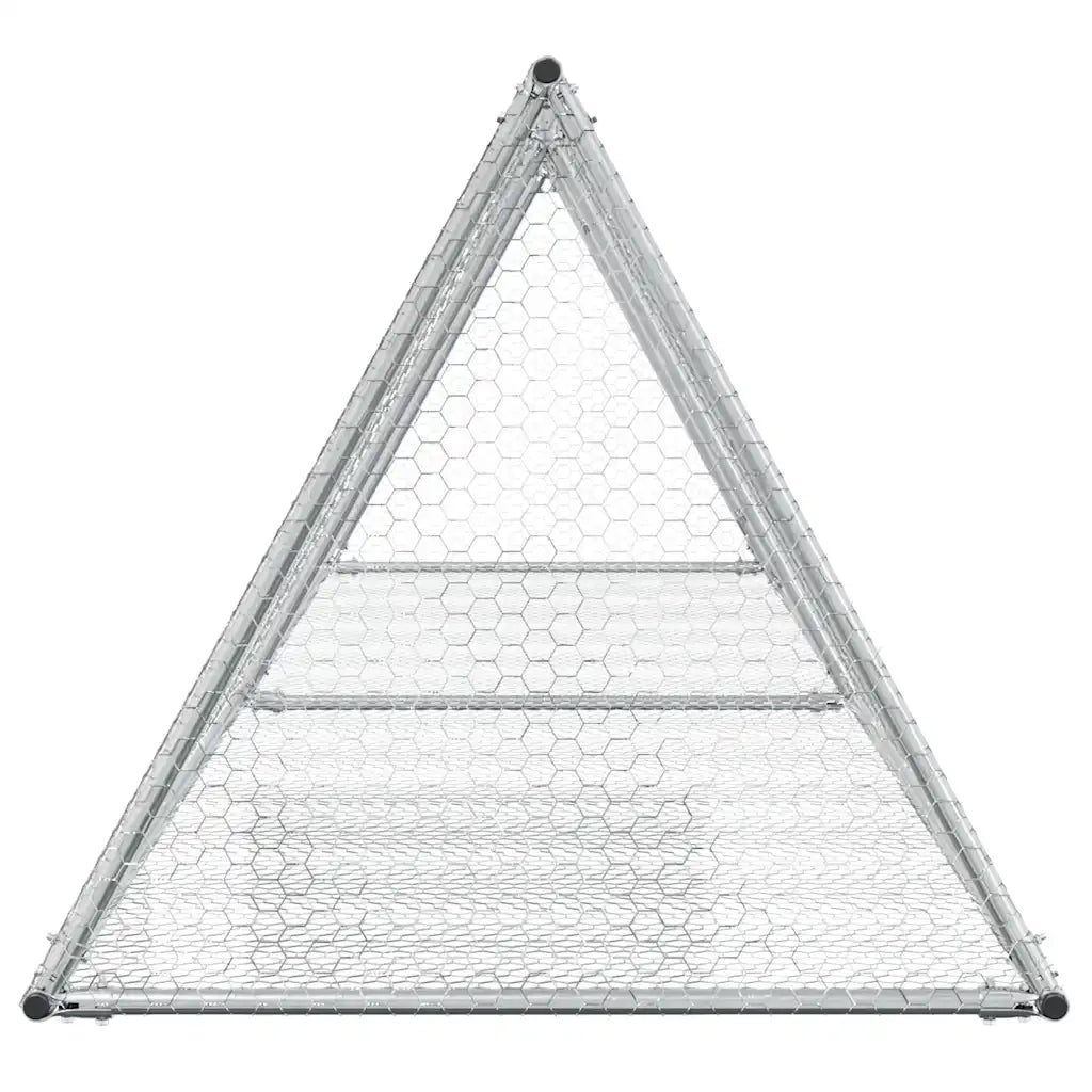 Conigliera Argento 400x105x91 cm in Acciaio Zincato
