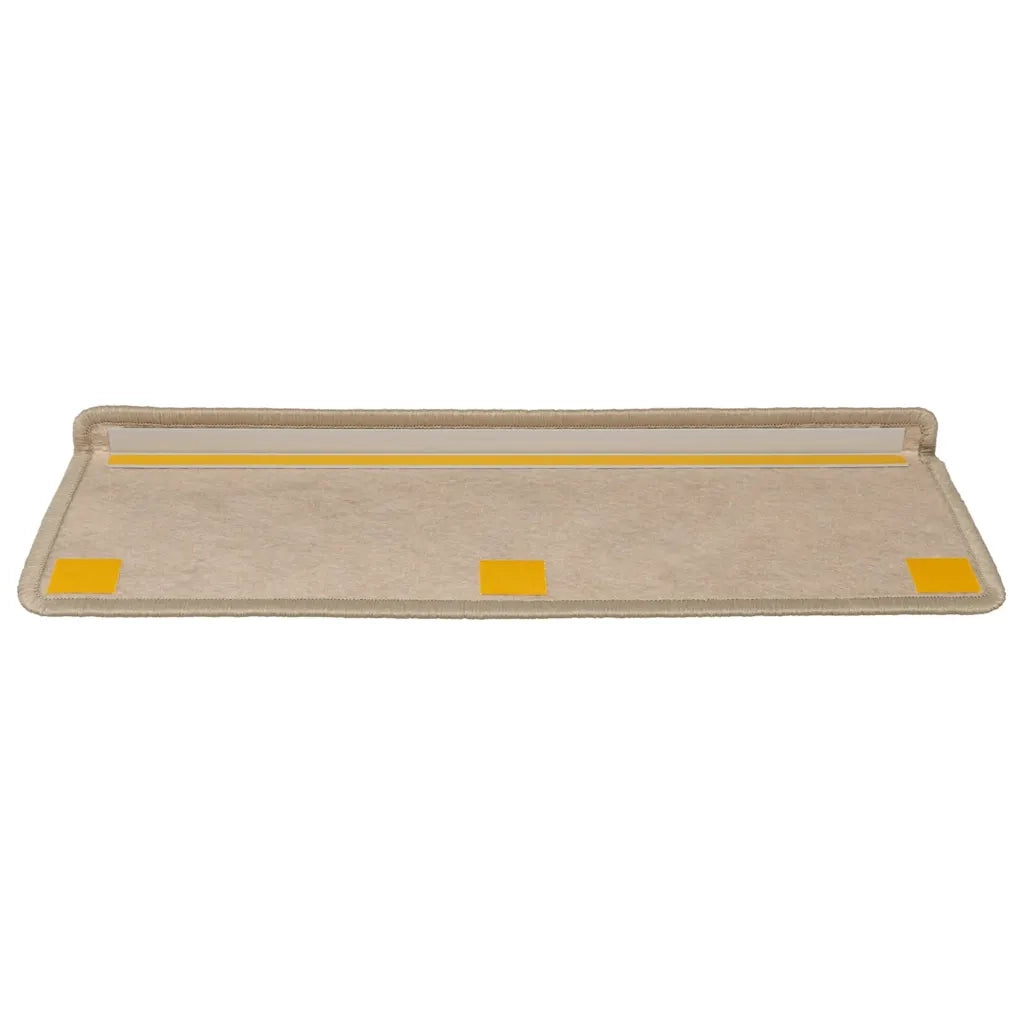 Tappeti Autoadesivi Scale Aspetto Sisal 30 pz 65x21x4 cm Sabbia 3365891