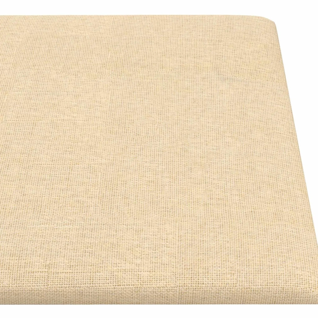 Testiera | Testata da Parete 12 pcs Crema 90 x 15 cm Tessuto