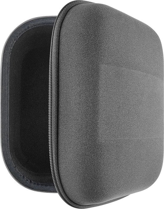 Caselli protettivi rigidi per grandi cuffie over-ear - fodero di ricambio con chiusura cavo - compatibile con MMX 300 HE400S - microfibra grigia