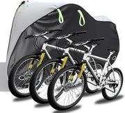 Sottocoperta acqua XXXL - Copertura per bicicletta di alta qualità per e-bike e bicicletta pieghevole - Protezione da pioggia con sacchetto - Copertura per bicicletta 1 2 3 per bicicletta da trasporto