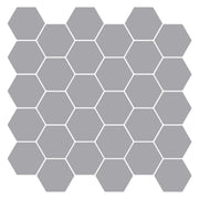 Piastrella Esagonale 50 pcs Grigio 30 x 30 cm Poliuretano e PET 42046230