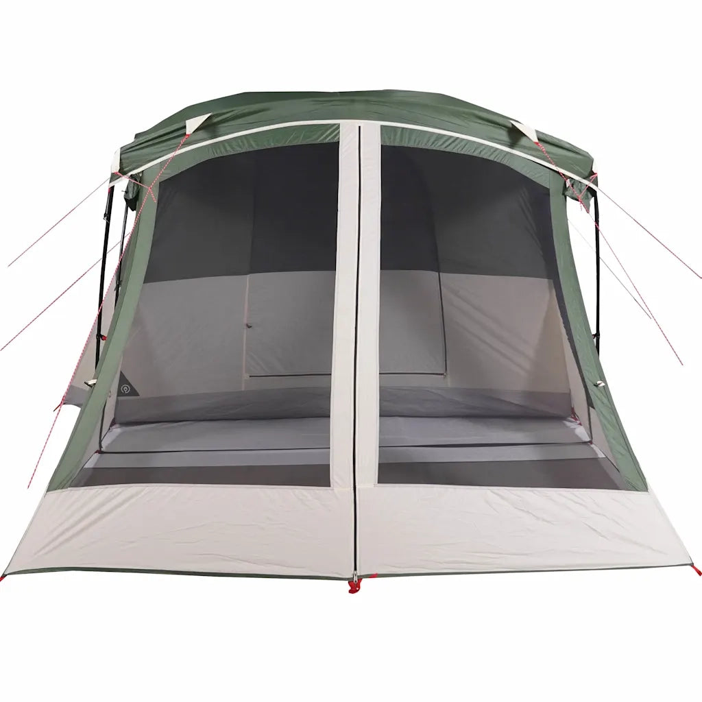 Tenda da Campeggio con Portico per 4 Persone Verde Impermeabile 94536