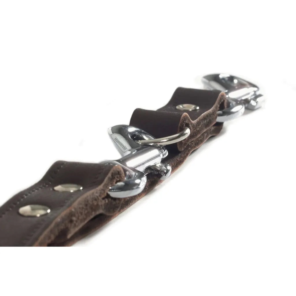 Beeztees Guinzaglio da Addestramento in Pelle Cuoio 200x1,2 cm 736401 Marrone 413653