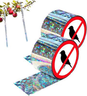 Due pezzi di filo di allarme per uccelli - 4,5 cm x 80 m - allarme per uccelli holografico - allarme per colombi - allarme per uccelli - allarme per galline - non facile da rompere - può essere tagliato - ecosostenibile