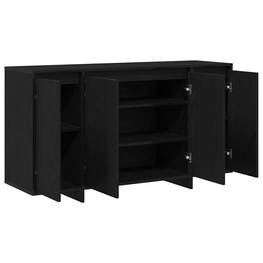 Credenza Rovere Nero 135 x 41 x 75 cm Legno multistrato 3333895